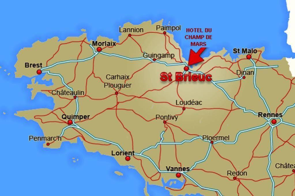 Contact Hotel Du Champ De Mars De Σαιν-Μπριέκ Εξωτερικό φωτογραφία